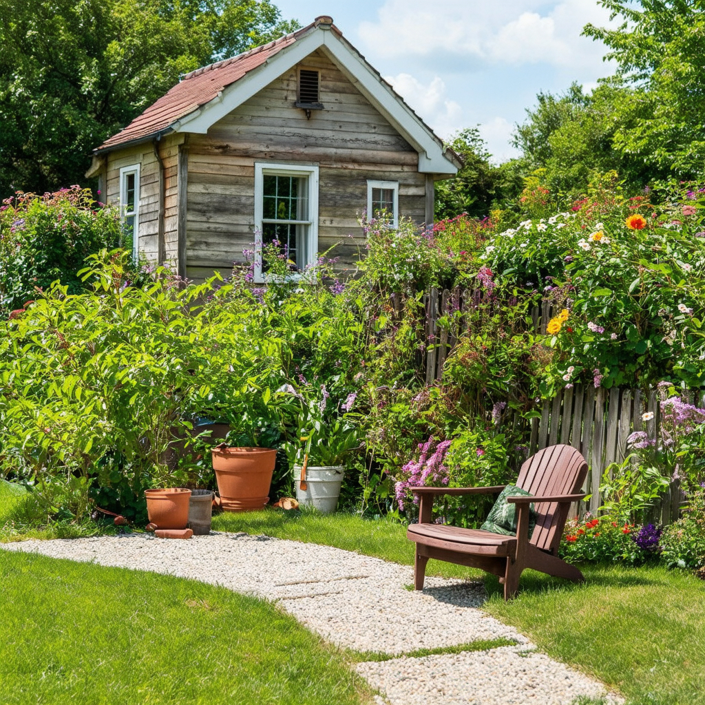 Cottage Garden Yard Design