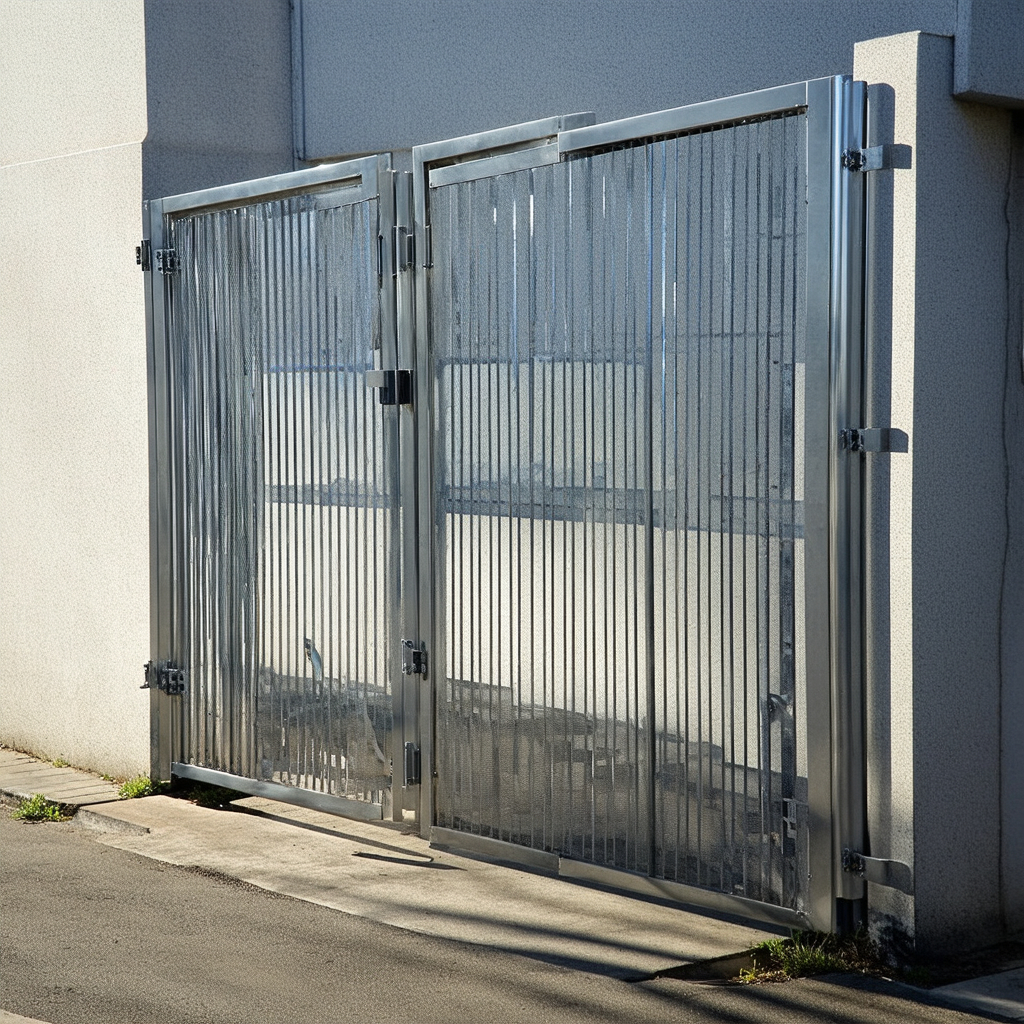 Galvanized Grill Gates