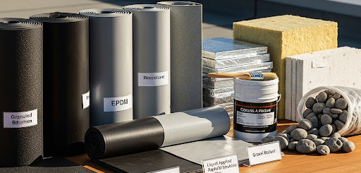 Which materials are best for flat roofs?