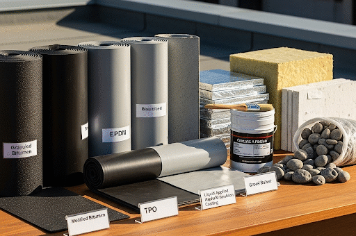 Which materials are best for flat roofs?