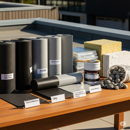 Which materials are best for flat roofs?